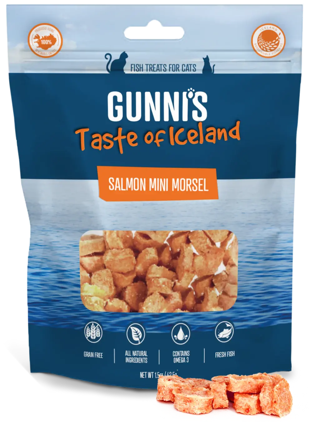 Gunni's Salmon Mini Morsels Cat Treats 1
