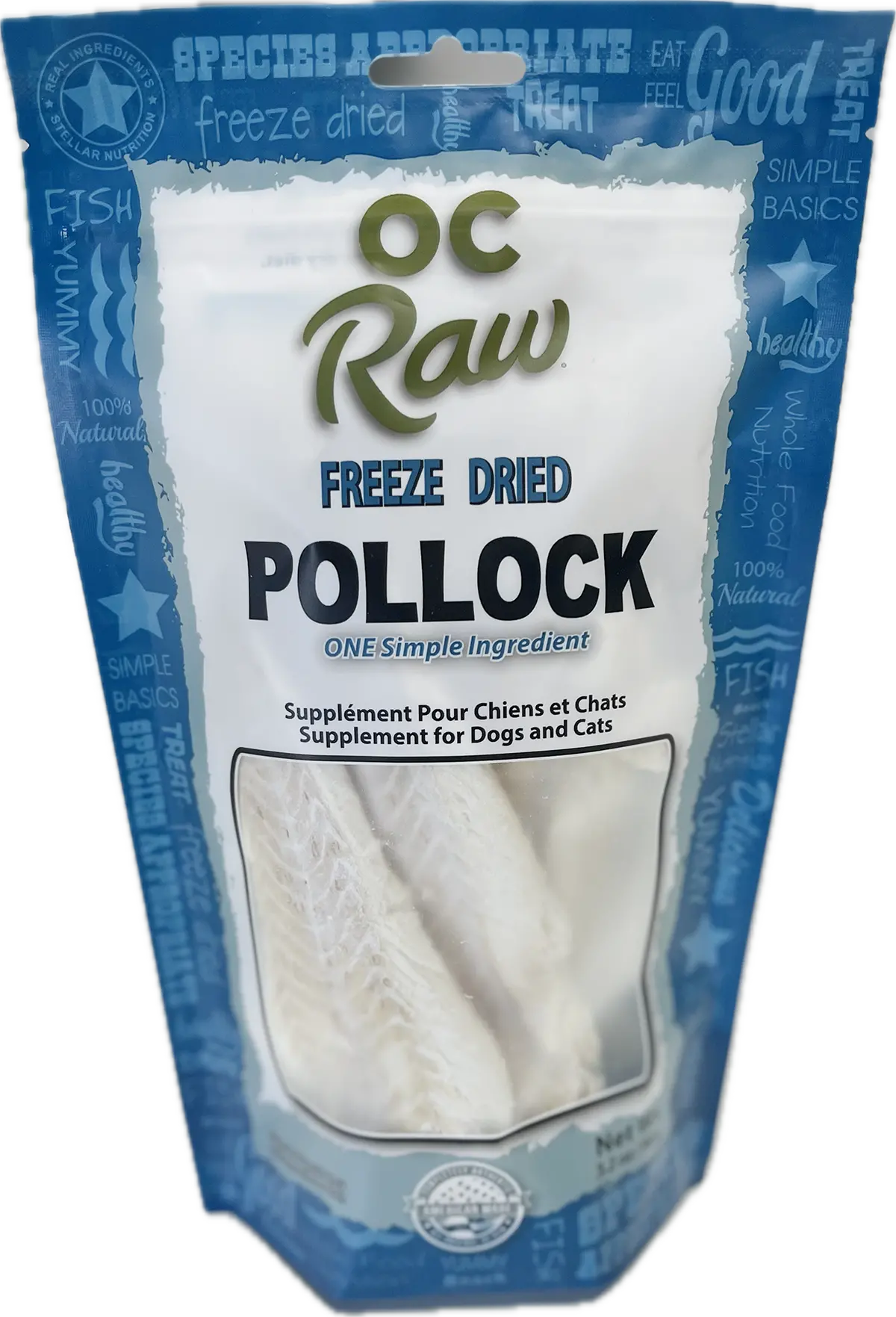 Oc Raw Dog Oc Raw Freeze Dried Pollock For Dogs And Cats 1