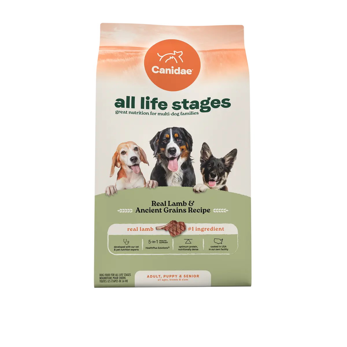 Canidae All Life Stages Dry Dog Food Real Lamb & Ancient Grains Recipe 1