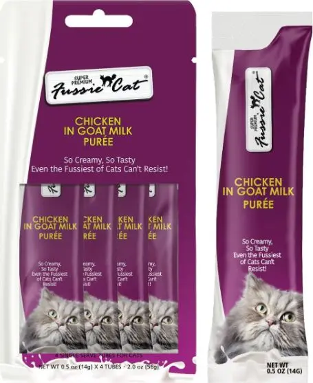 Fussie Cat Chicken In Goat Milk Purée 1