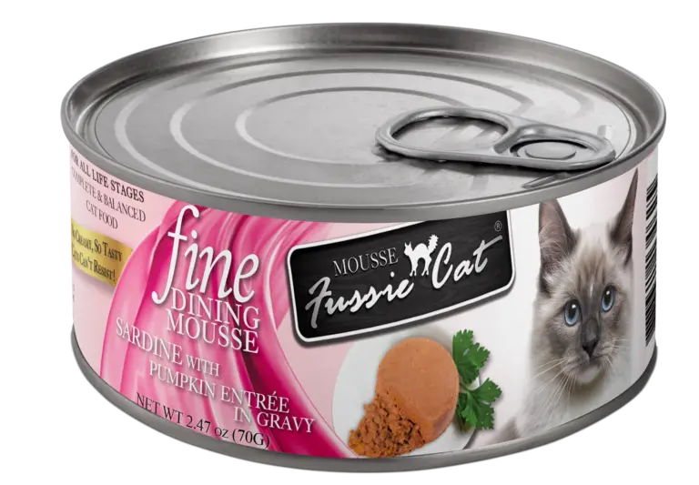 Fussie Cat Fine Dining Mousse Sardine With Pumpkin Entree In Gravy Canned Cat Food 1