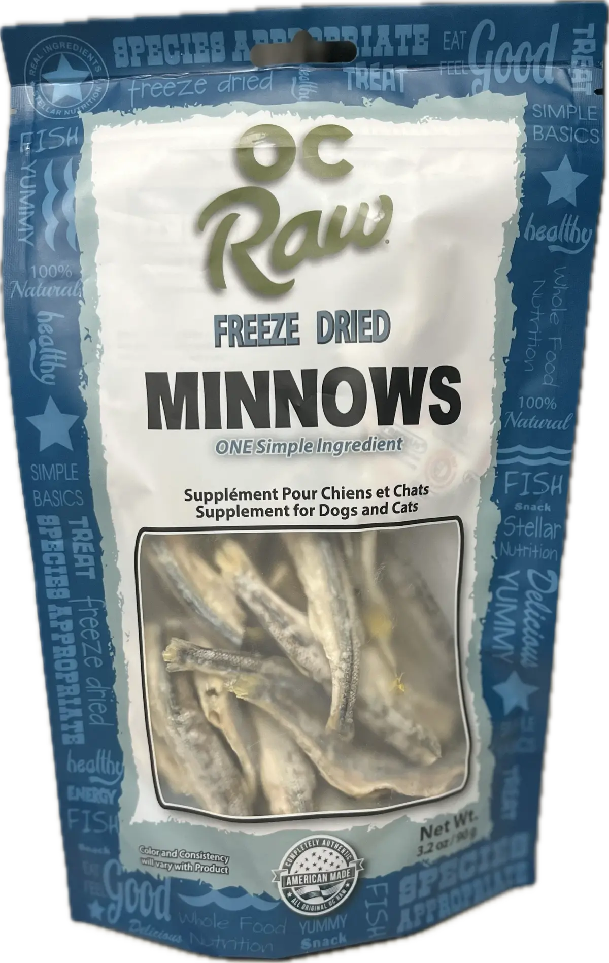 Oc Raw Freeze Dried Minnows For Dogs And Cats Treat 1