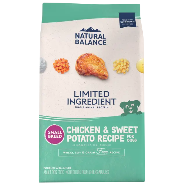 Natural Balance Limited Ingredient  Grain Free Chicken & Sweet Potato Small Breed Recipe Dry Dog Food 1