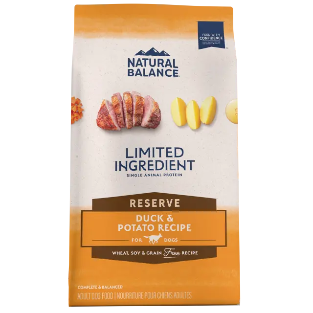 Natural Balance Limited Ingredient Reserve Grain Free Duck & Potato Recipe Dry Dog Formula 1