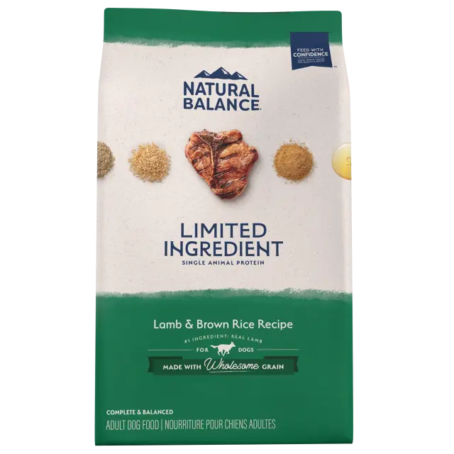 Natural Balance Limited Ingredient Diets Lamb & Brown Rice Recipe Dry Dog Formula 1