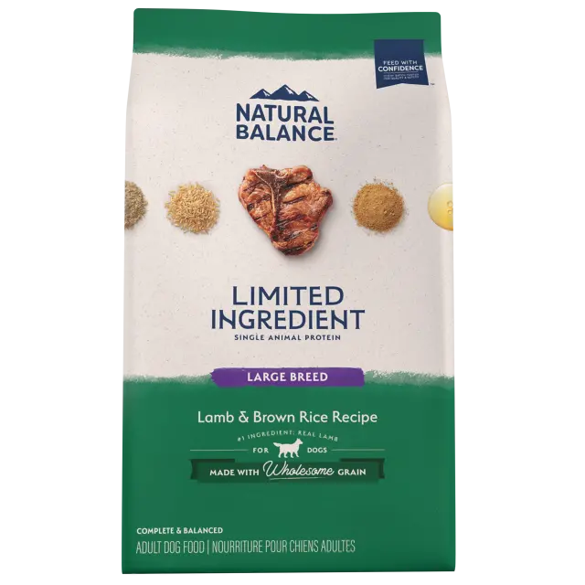 Natural Balance Limited Ingredient Lamb & Brown Rice Large Breed Recipe Dry Dog Food 1