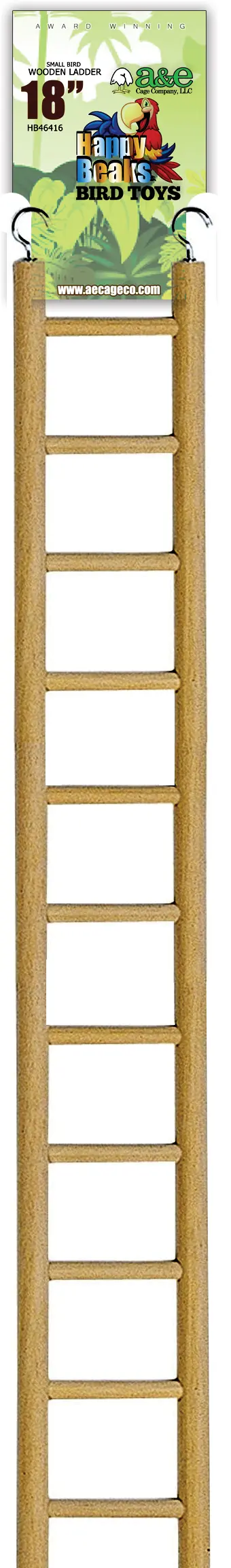A&E Cages Happy Beaks Small Ladder 18In 1