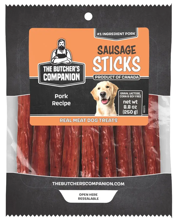 Butcher's Companion Dog Sausage Sticks Pork 8.8Oz 1