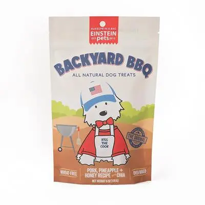 Einstein Pets Backyard Bbq Pork Treats 6Oz : 1