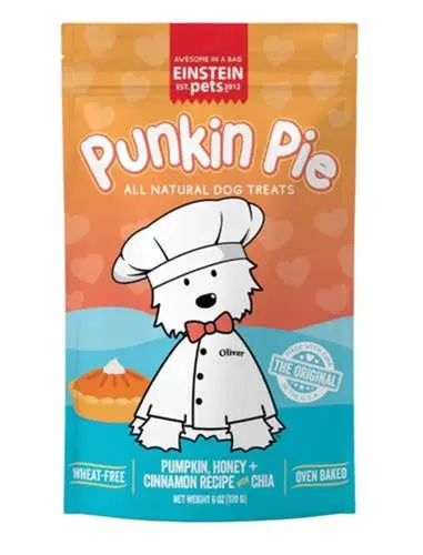 Einstein Pets Punkin Pie Pumpkin Treats 6Oz : 1