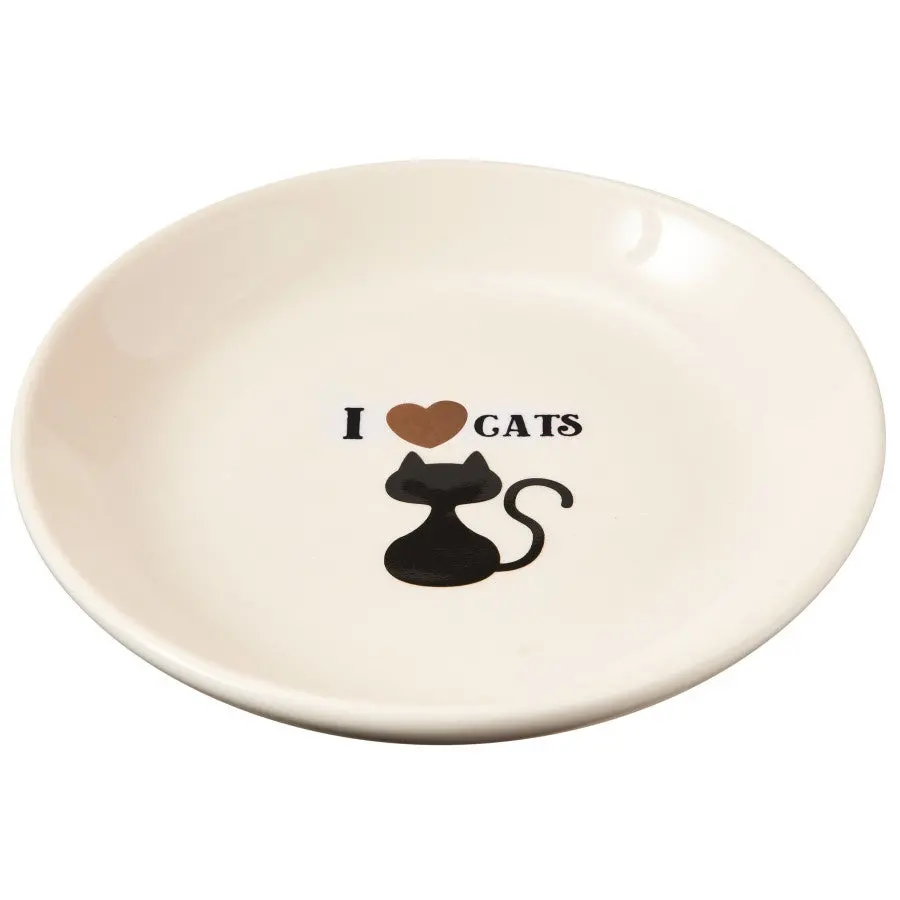 I Love Cats Cat Saucer 1