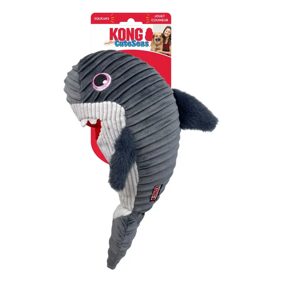 Kong Cuteseas Rufflez Dog Toy Shark Md/Lg 1