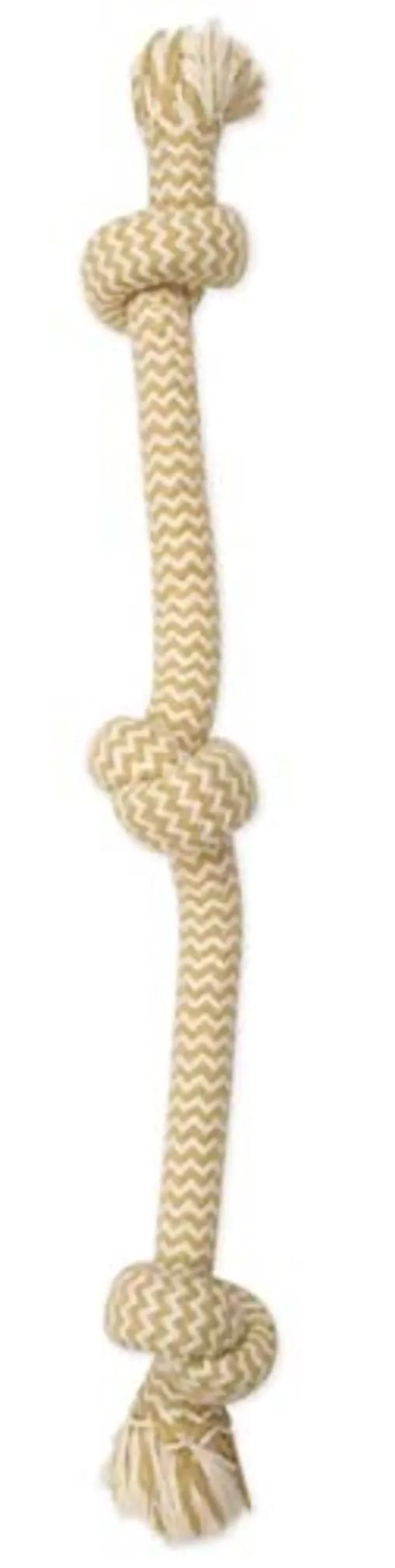 Mammoth Flossy Chews Extra Pb Scented Dog Toy 3 Knot Tug 1
