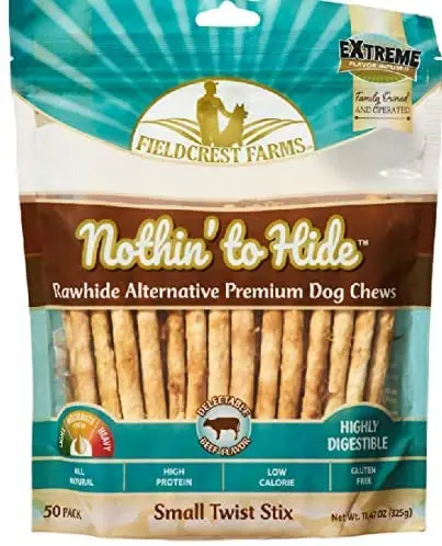 Nothin To Hide Twist Stix Beef Small 50 Pack 1