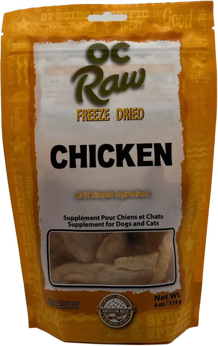 Oc Raw Dog Freeze Dried Chicken Nuggets 4Oz 1