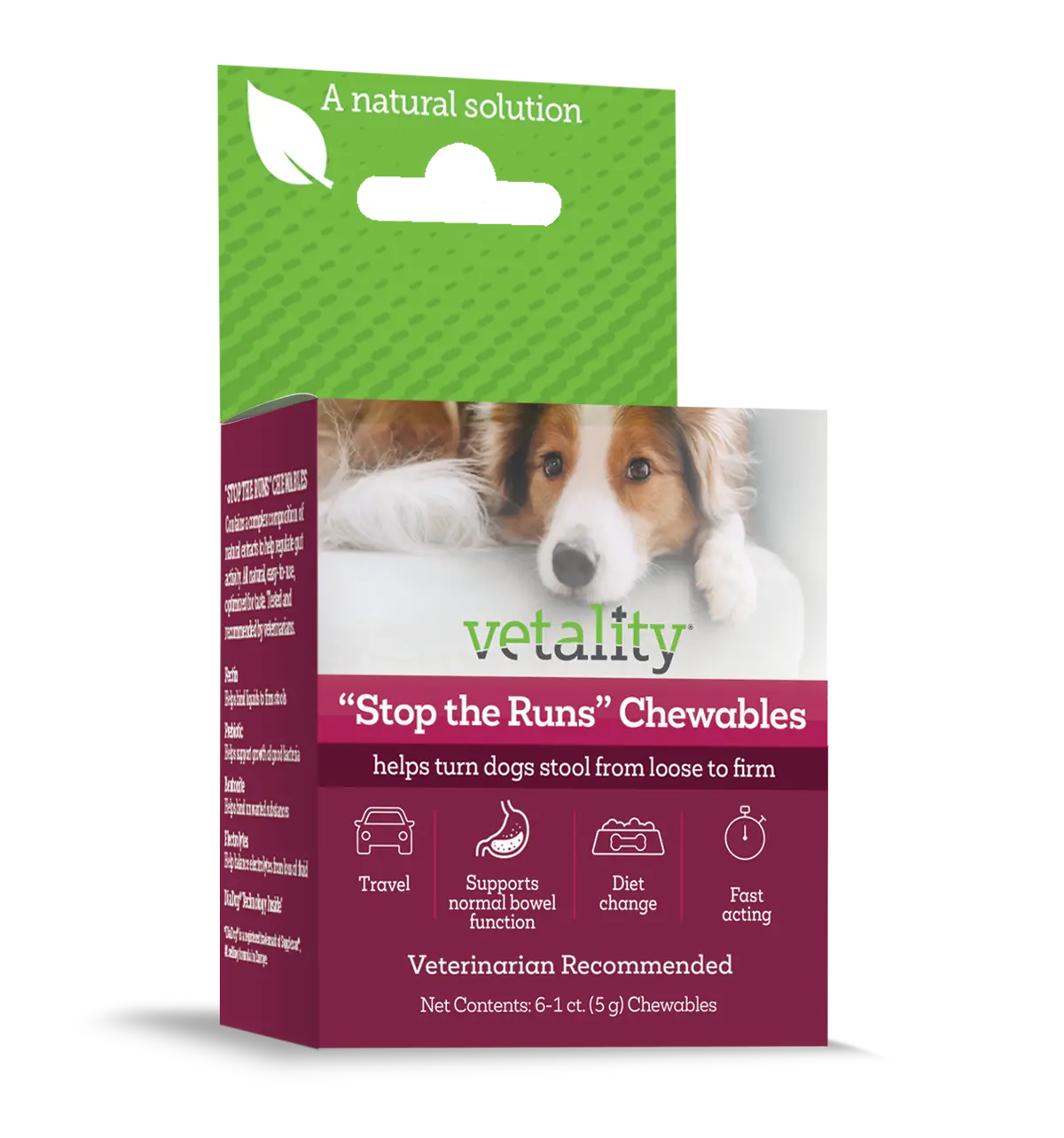 Vetality Stop The Runs Dog Chews 1