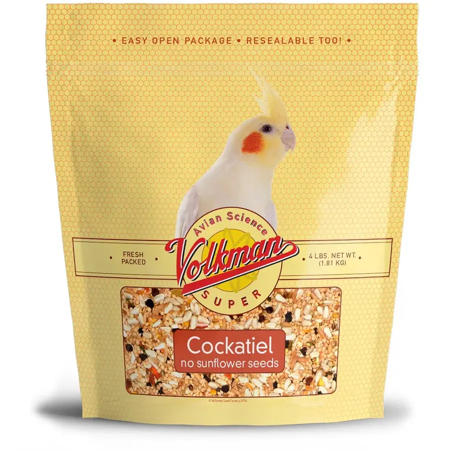 Volkman Avian Science Super Cockatiel No Sunflower 4Lb 1