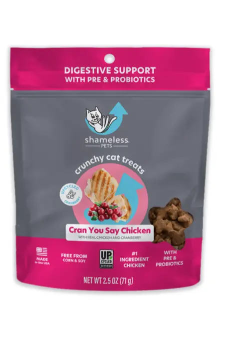 Shameless Cran You Say Chicken Crunchy Cat Treats 1