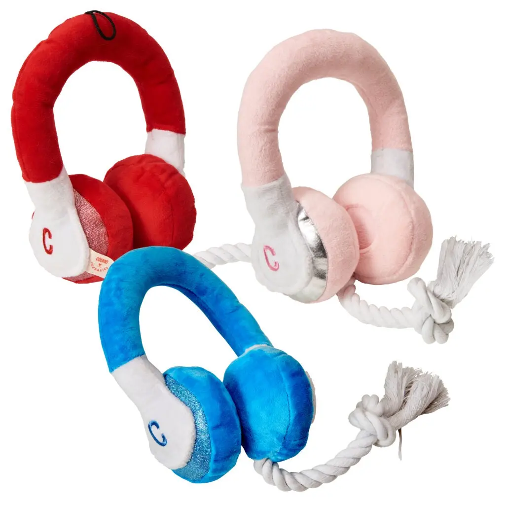 Fashion Pet Cosmo Headphones Plush Dog Toy 1