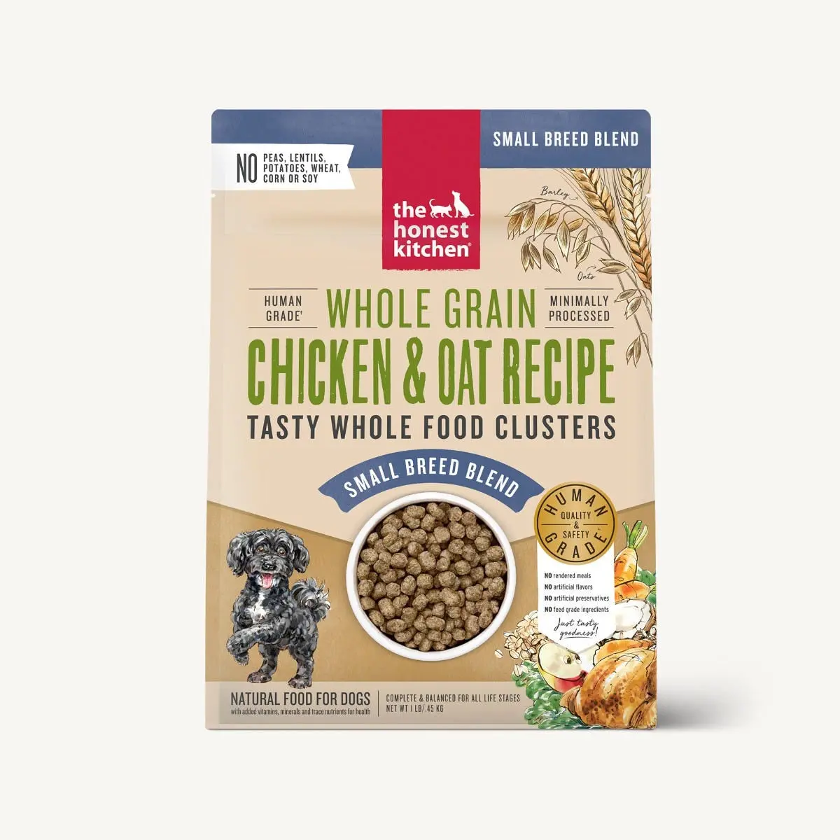 Honest Kitchen Clusters Whole Grain Chicken Small Breed 1