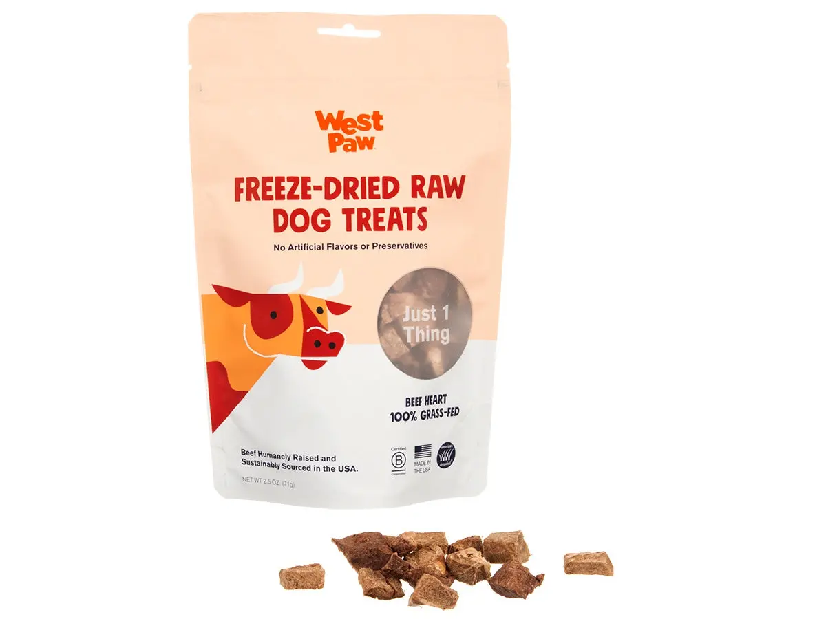 West Paw Freeze Dried Raw Treats Beef Heart 1
