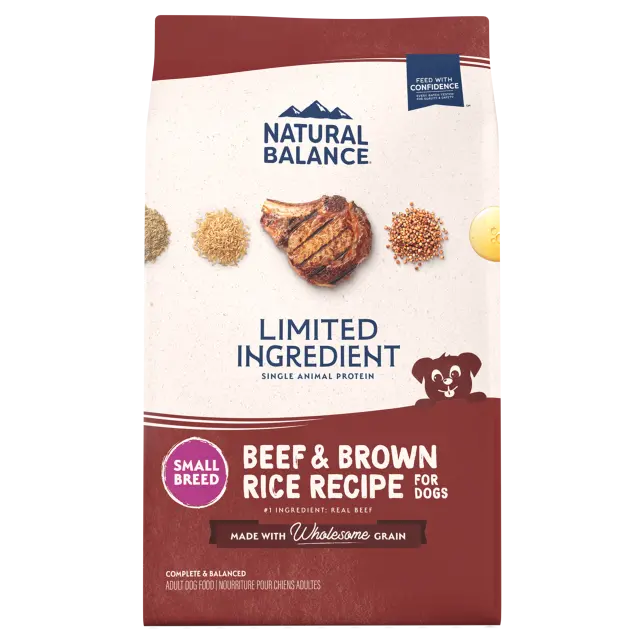 Natural Balance Limited Ingredient Diet Beef & Brown Rice Small Breed Recipe Dry Dog Food 1