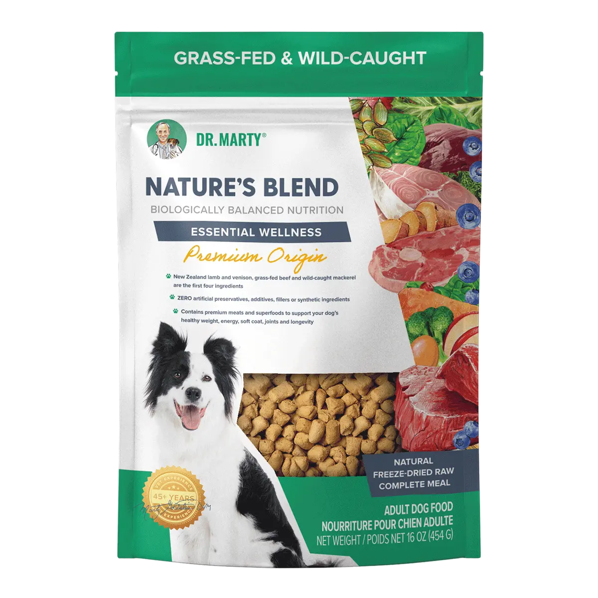 Dr. Marty Nature's Blend Essential Wellness Premium Origin Premium Freeze-Dried Raw Dog Food 1