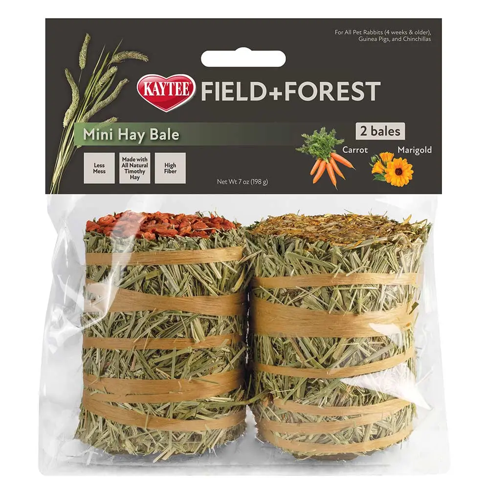 Kaytee Field+Forest Mini Hay Bale Carrot & Marigold 1