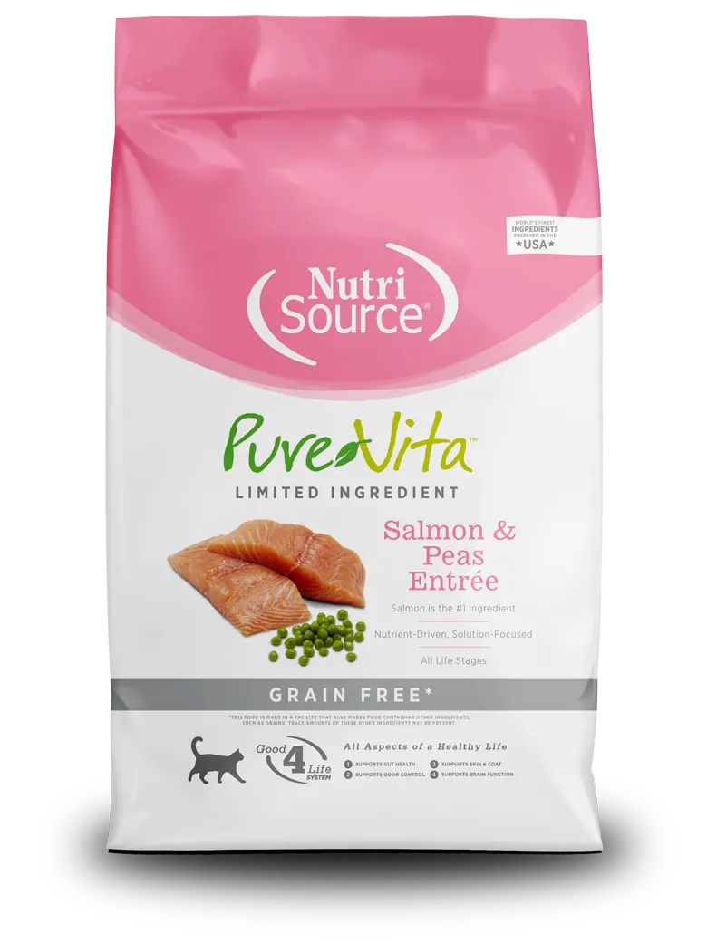 Nutrisource® Purevita™ Grain Free Salmon & Peas Entrée Dry Cat Food 1