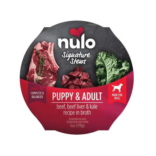 Nulo Beef, Beef Liver & Kale In Broth Signature Stew For Puppies & Adult Dogs 1