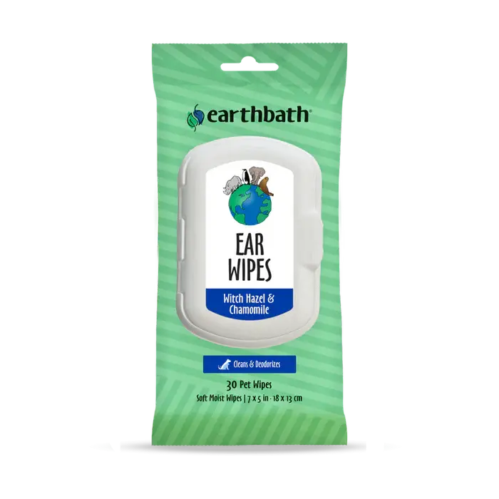 Earthbath Ear Wipes With Witch Hazel & Chamomile For Dogs And Cats 1