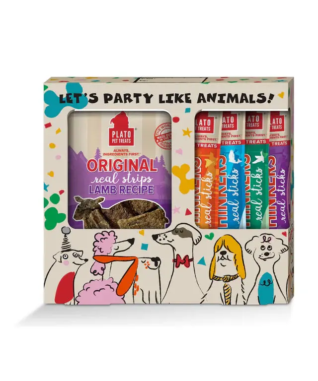 Plato Celebration Gift Box Dog Treats 1