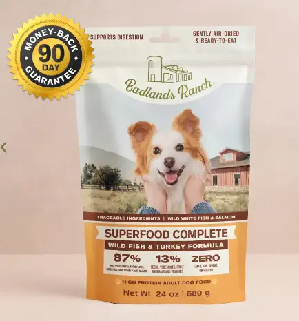 Badlands Ranch Superfood Complete Wild Fish & Turkey Formula Dog Food 1