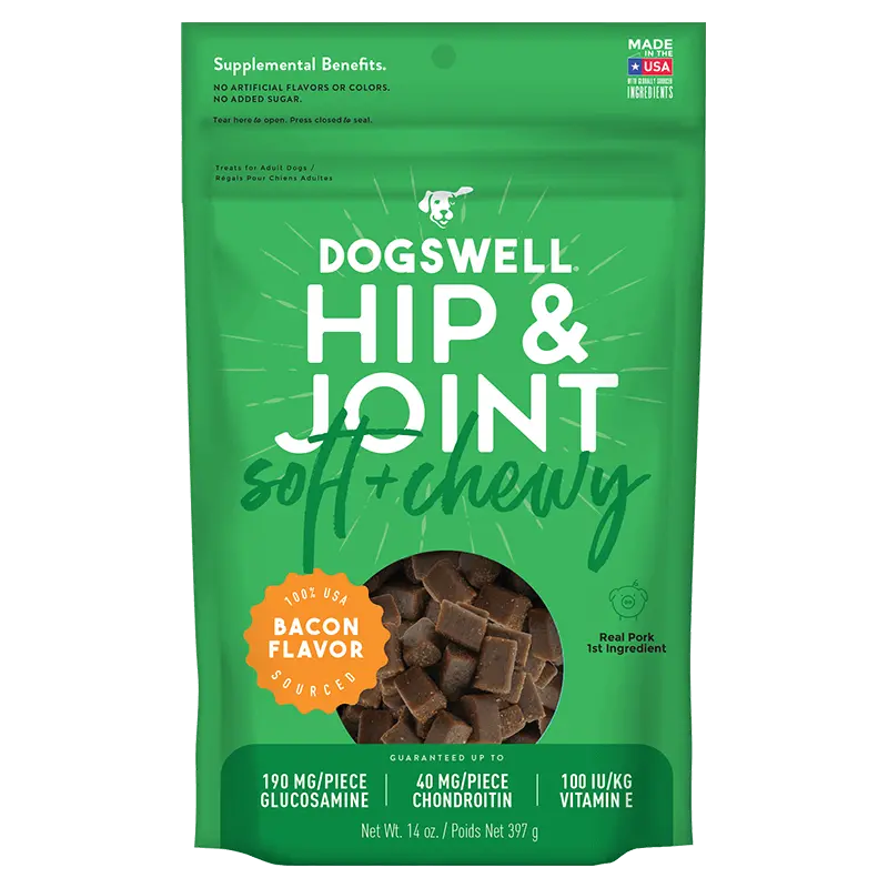 Dogswell Bacon Flavor Hip & Joint Soft & Chewy Dog Treats 1
