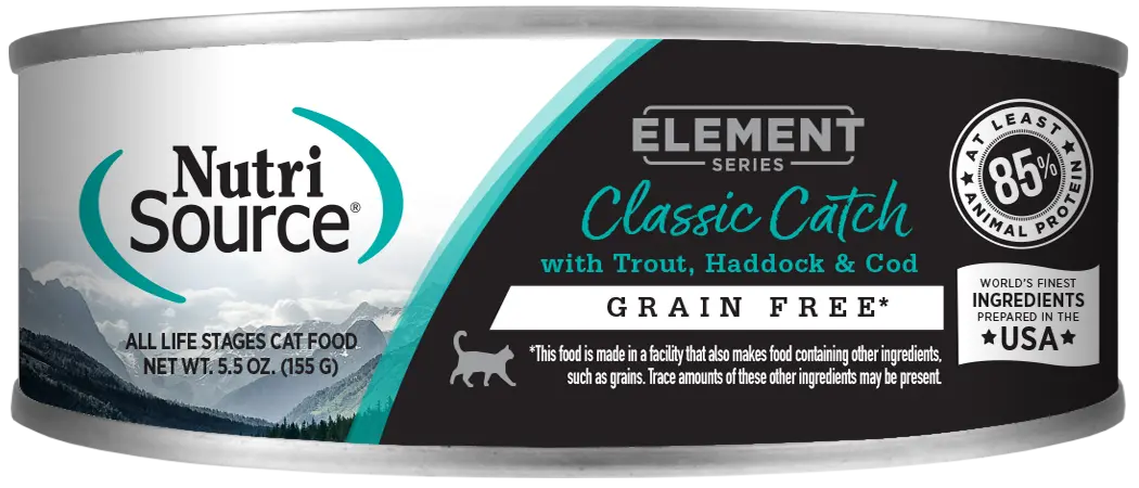 Nutrisource® Classic Catch Grain Free Trout, Haddock & Cod Blend Canned Cat Food 1