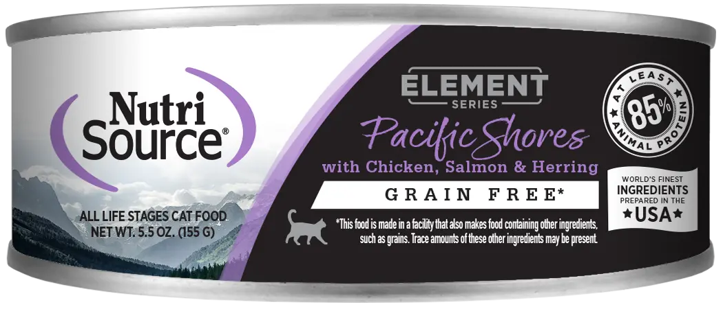 Nutrisource® Pacific Shores Grain Free Chicken, Salmon & Herring Blend Canned Cat Food 1