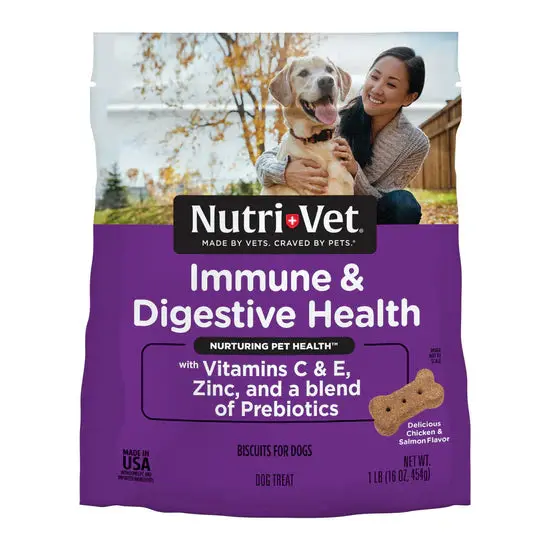 Nutri-Vet Immune & Digestive Health Functional Biscuits For Dogs 1