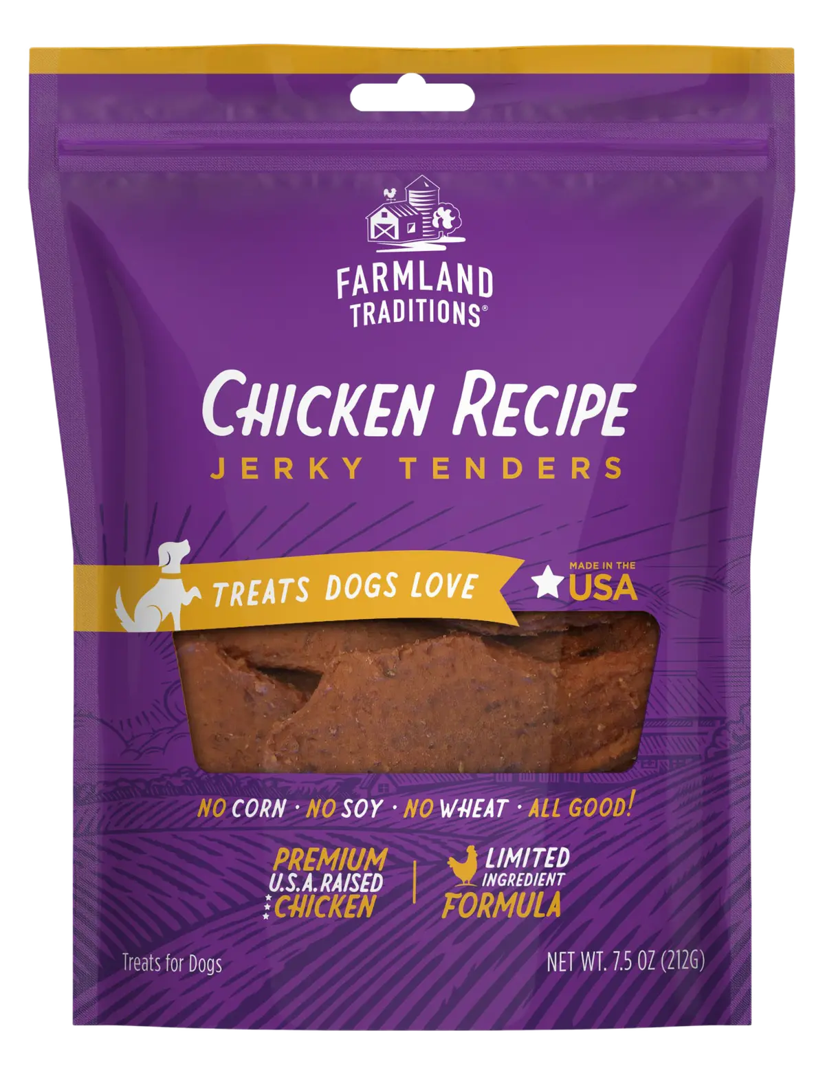 Farmland Traditions Chicken Recipe Jerky Tenders Dog Treats 1
