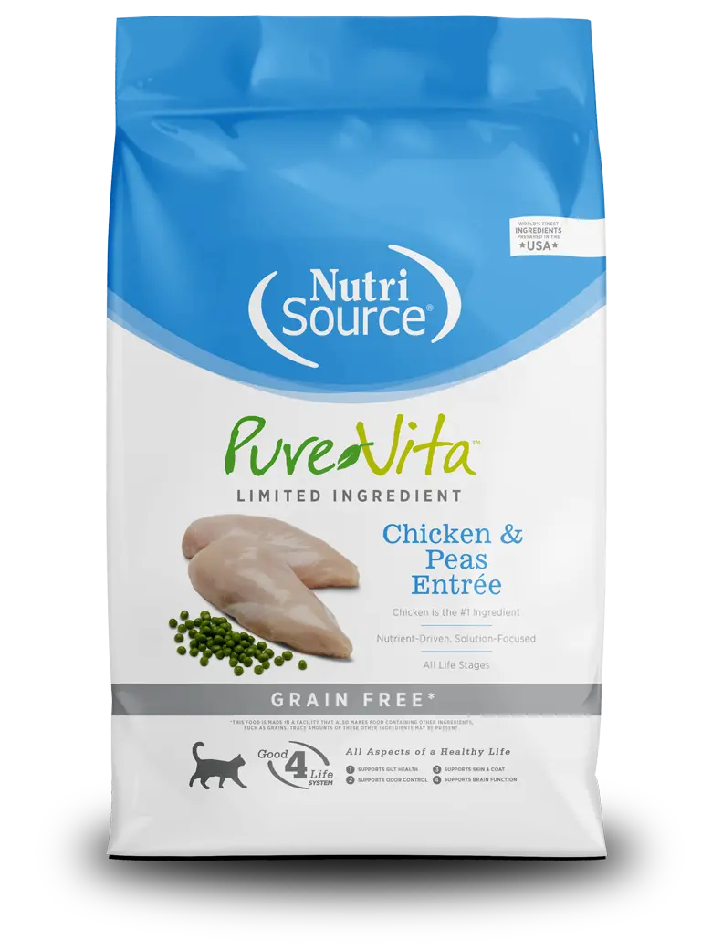 Nutrisource® Purevita™ Grain Free Chicken & Peas Entrée Limited Ingredient Cat Food 1
