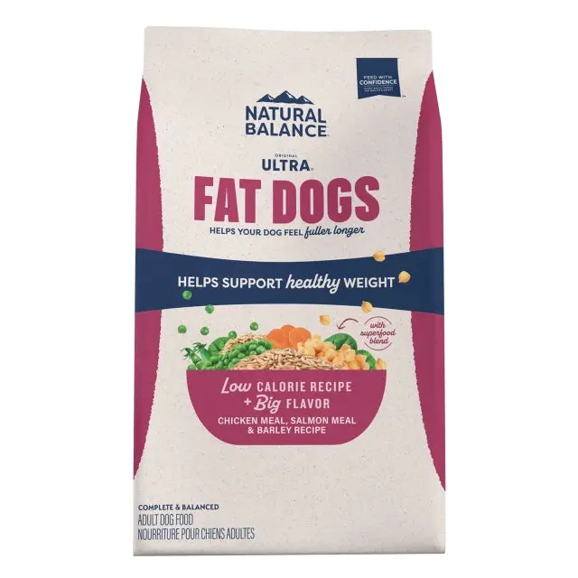 Natural Balance Fat Dogs Chicken Meal, Salmon Meal & Barley Recipe Dry Dog Food 1