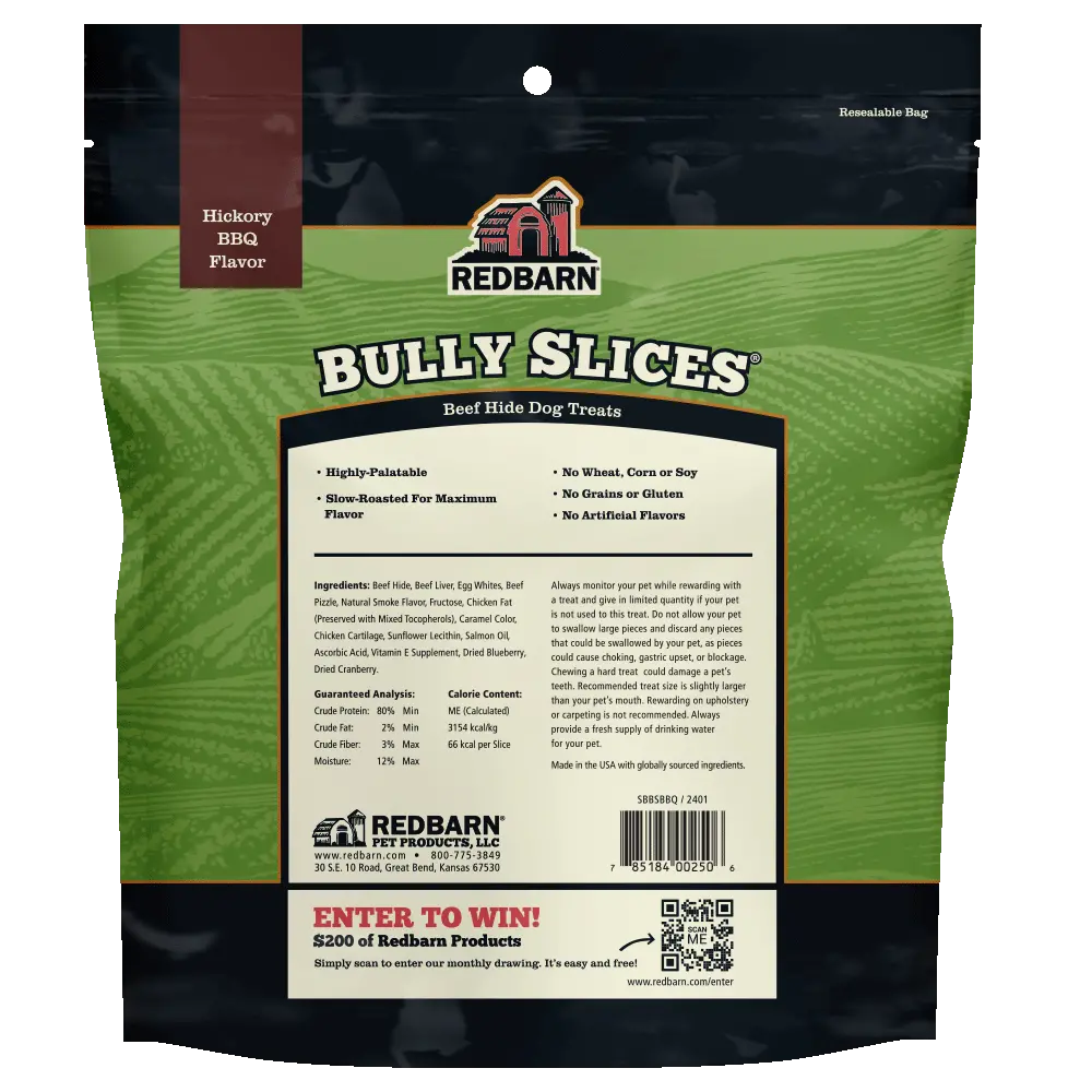 Redbarn Bully Slices® Hickory Bbq Flavor 2