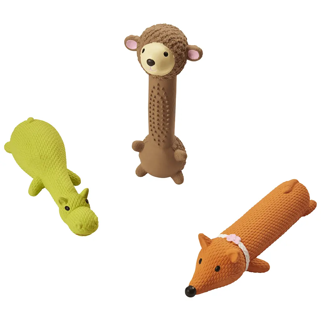 Ethical Pet Spot Latex Friends Assorted Dog Toy 1