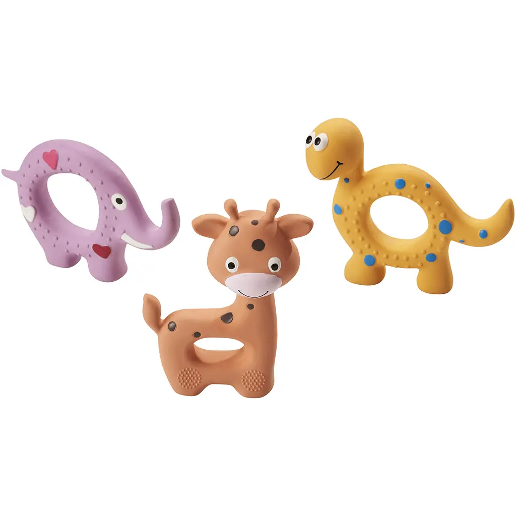 Ethical Pet Spot Latex Rings Assorted Dog Toy 1