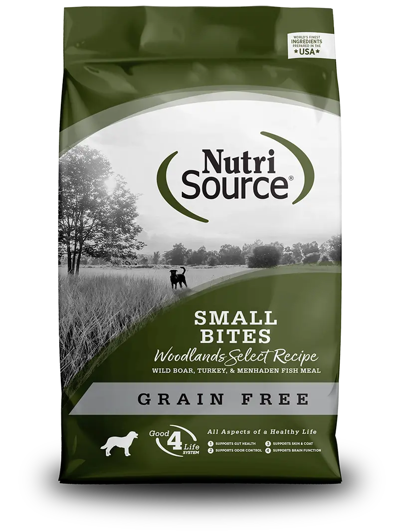 Nutrisource® Grain Free Small Bites Woodlands Select Recipe Dog Food 1