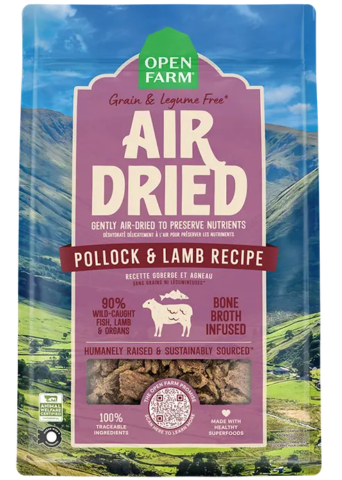 Open Farm Air Dried Pollock & Lamb Recipe For Dogs 1
