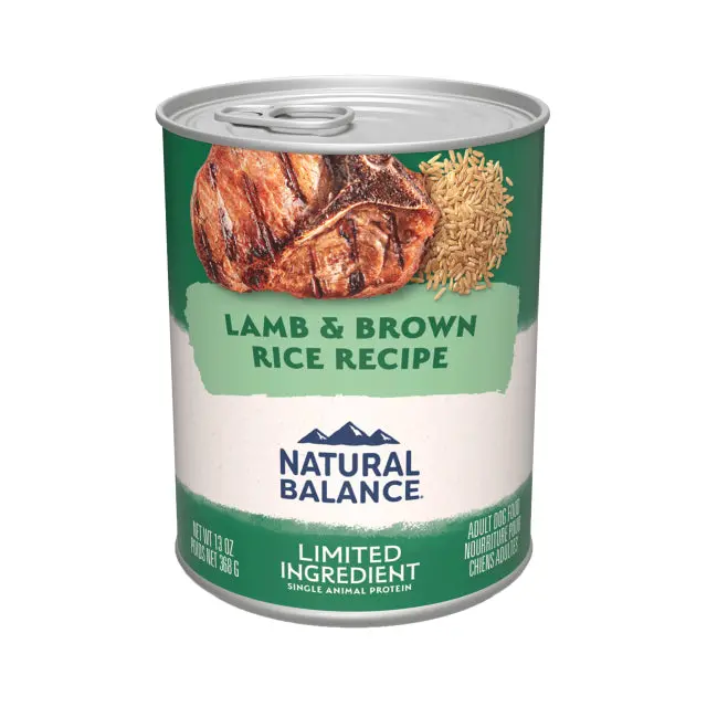 Natural Balance Limited Ingredient Lamb & Brown Rice Recipe Paté Dog Food 1