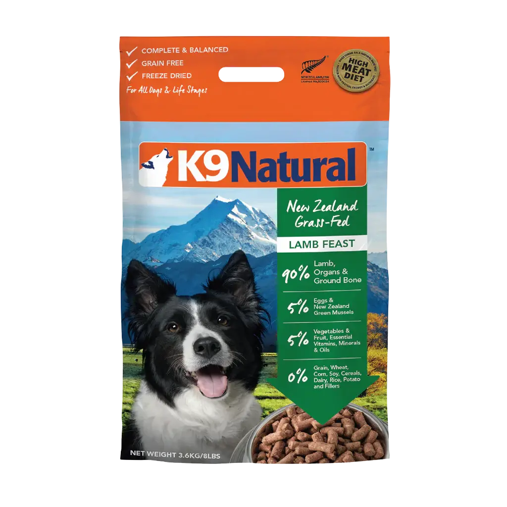 K9 Natural Lamb Feast Freeze-Dried Dog Food 1
