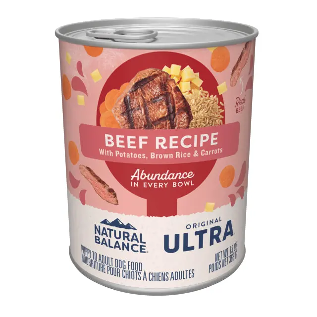 Natural Balance Original Ultra Beef Recipe Paté Dog Food 1
