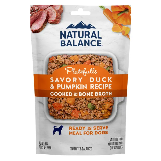 Natural Balance Platefulls Savory Duck & Pumpkin Recipe Wet Dog Food 1