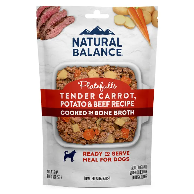 Natural Balance Platefulls Tender Carrot, Potato & Beef Recipe Wet Dog Food 1